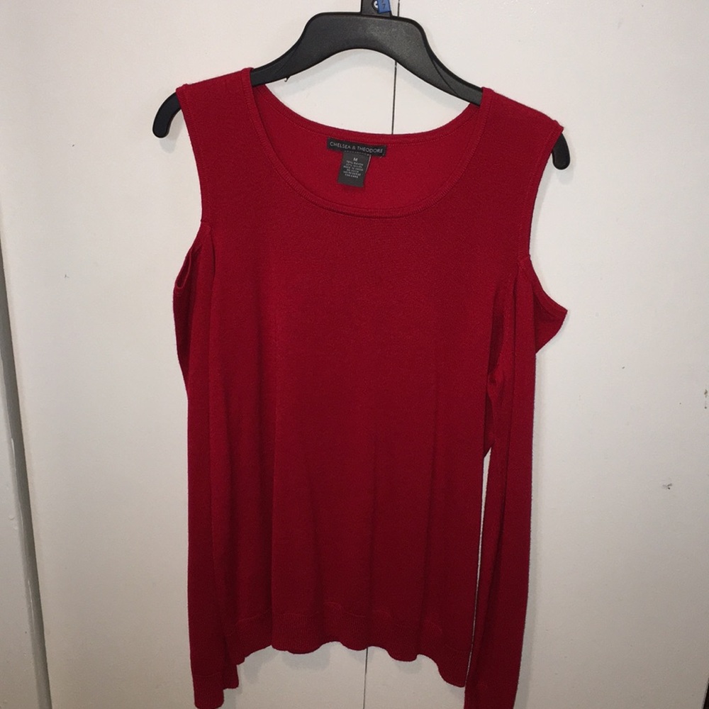 Red long sleeve top